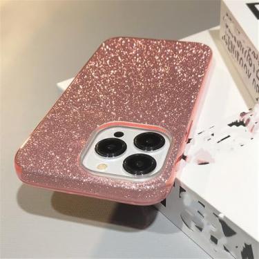 Imagem de Capa de celular em policarbonato (PC) espessa e brilhante com efeito degradê para iPhone 11, 12, 13, 14, 15, 16 Pro, Max, Mini, 7, 8 Plus, X, XR e XS, rosa, para iPhone 11 Pro Max.