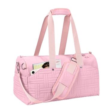 Imagem de Vogewood Bolsa de viagem para viagem, bolsa de ginástica para mulheres, bolsas de mão acolchoadas, bolsa leve de fim de semana com bolso de higiene molhada, presente para mulheres, mãe, esposa, irmã