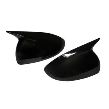 Imagem de Capa De Espelho Lateral Do Carro Padrão De Fibra De Carbono Compatível Com Chevrolet Aveo/Sonic 2011-2014(Gloss Black)