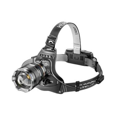 Imagem de Lanterna De Cabeça LED Recarregável De Alta Potência XHP90, Feixe De 1