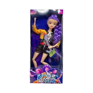 Imagem de Boneco De Vinil Anime KPop Demon Hunters Rumi Mira Zoi Com Máscara, Pr