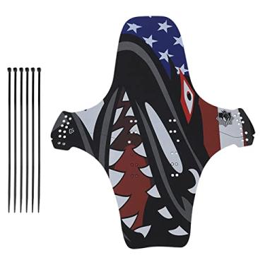 Imagem de Guarda-lamas de pneu de roda traseira de mountain bike de estrada para-lamas de bicicleta acessório leve guarda-lamas de plástico durável para bicicletas de estrada mountain bikes (J.)