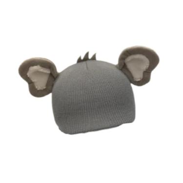 Imagem de UGPLM Capa para capacete de esqui, acessório fofo e criativo, protetor macio de tricô para gorro, acessório de inverno para skate, Orelhas de Elefante Cinzentas