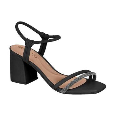 Imagem de Sandalia beira rio salto medio ref 8436.213.25887 feminino, 37, Preto