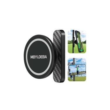Imagem de Suporte magnético para carrinho de golfe - Presentes de golfe para homens, pai marido, suporte de telefone de golfe de alumínio para carrinho, acessórios de golfe ajustáveis de 360°, compatível com