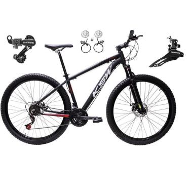 Imagem de Bicicleta Aro 29 KSW XLT 24v Shimano Freio Hidráulico Suspensão Dianteira MTB Alumínio-...