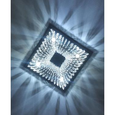 Imagem de Lustre De Cristal LEGÍTIMO EGÍPCIO ASFOUR para sala quarto base inox 30x30 Cm