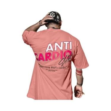 Imagem de Camiseta Esportiva Masculina Oversized De Algodão Anti-Cárdio Para Ver