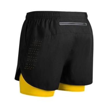 Imagem de Shorts Masculinos De Secagem Rápida 2 Em 1 Para Academia E Corrida, Te