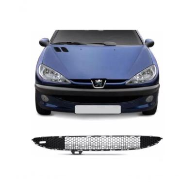 Imagem de Grade Central Parachoque Peugeot 206 1999 A 2004 Colmeia