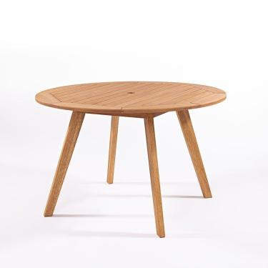 Imagem de Mesa De Jantar Redonda Tambaú 120cm Stain Castanho