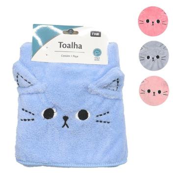 Imagem de TOALHA DE BANHO BEBE FOFA 74,5 CM X 34,5 CM