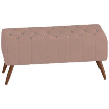 Imagem de Puff Puf Para Sala 100 Cm Pes Madeira Trit Veludo Sl 949 Peer Sl 949 -