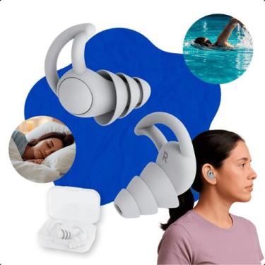 Imagem de Tampão De Ouvido Protetor Auricular Silicone Antirruído - Prox, Branco