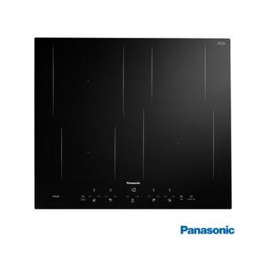 Imagem de Cooktop por Indução Panasonic Vitrocerâmico com 04 Bocas, 09 Níveis de Potência, Painel Touch, Preto - KY-W648CLRPK