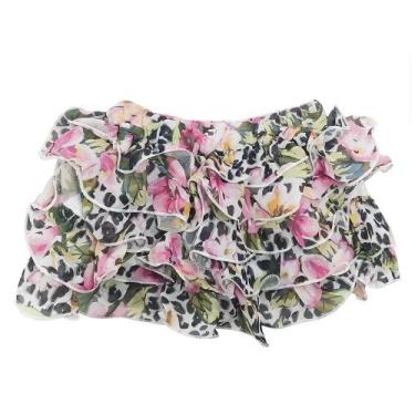 Imagem de Saia Jook Jeans Voal Floral - UNICA - 14, 14