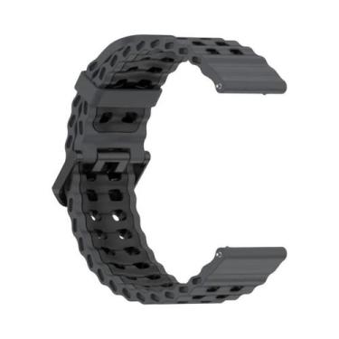 Imagem de Pulseira De Silicone Respirável De 22mm Para Relógio Haylou 4 4S, Comp