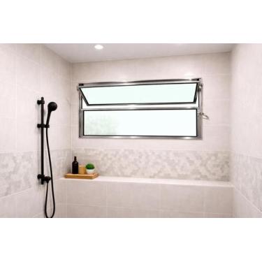 Imagem de Vitro Basculante Alumínio Brihante 1 Seção 40X80 Brecorimo