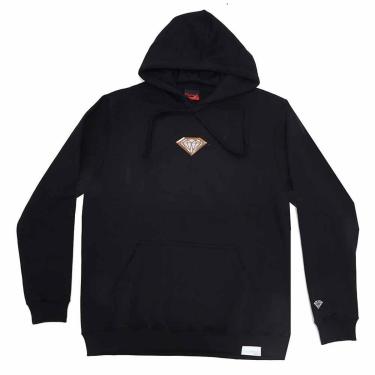 Imagem de Moletom Diamond x Dwayne Canguru Hoodie - Preto-Masculino