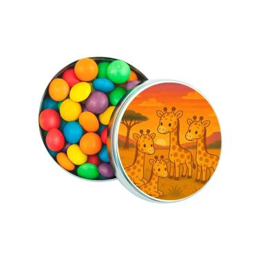 Imagem de Latinha Lembrancinha Personalizada Girafinhas