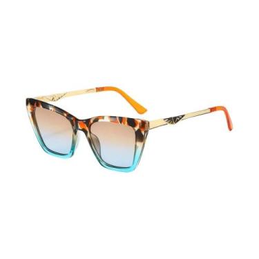 Imagem de Óculos De Sol Femininos Estilosos Com Lentes Cat Eye UV400, Armação De