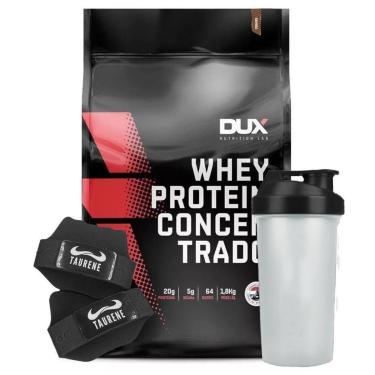 Imagem de Whey Concentrado Cookies 1,8Kg + Luva Taurene - Dux-Unissex