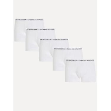 Imagem de Cueca Tommy Hilfiger Cotton Boxer Trunk Branca Pack 5UN Tamanho:L/G, L