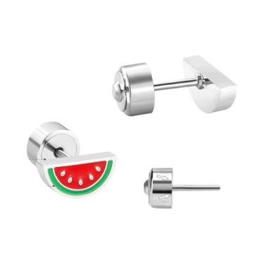 Imagem de Brincos De Coração Em Acrílico Para Meninas LUXUKISSKIDS Joias De Moda