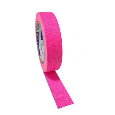 Imagem de Fita Crepe Rosa Neon 18mm x 30m para Eventos e Uso Geral - Nastro