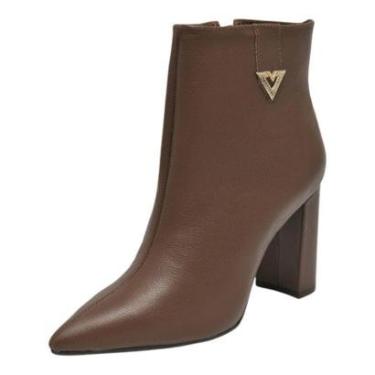 Imagem de Bota Feminina Salto Bloco Alto Confortavel Social Via Marte-Feminino