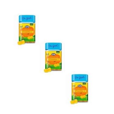 Imagem de Kit 3 Fini Vitamina C Kids Sabor Laranja 3x60 Gomas Dr Good-Unissex