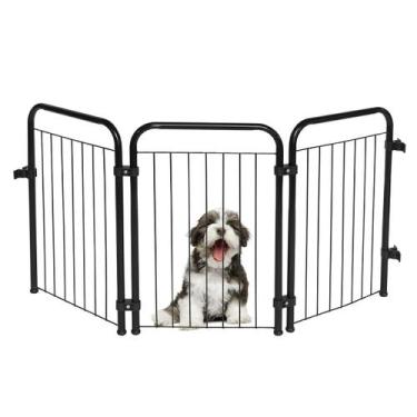 Imagem de Cercado Para Cachorro Cercadinho Pet Dobrável Portátil de Segurança Ut