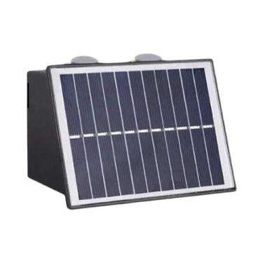 Imagem de Lâmpada De Parede Solar LED À Prova d'Água Para Exteriores Com Ilumina
