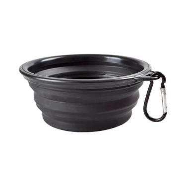 Imagem de Tigela De Silicone Dobrável Para Cães 350 650 1000ml, Alimentador Port