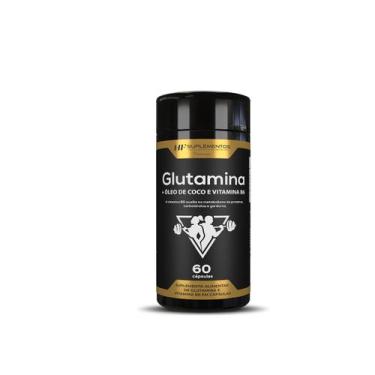 Imagem de Glutamina full power 1450mg 60caps softgel hf suplements - HF SUPLEMEN