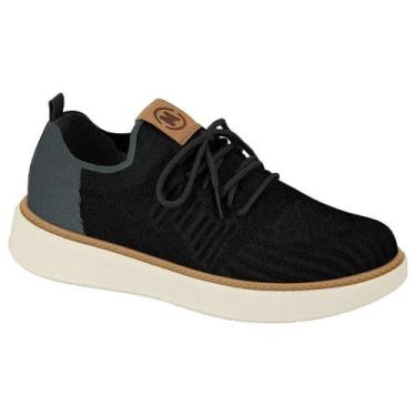 Imagem de Tênis molekinho casual menino knit 2861210, Preto grafite, 35