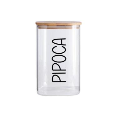 Imagem de Porta Mantimentos Quadrado (1,2 Litros) Pipoca - Casa Vitá, Pipoca