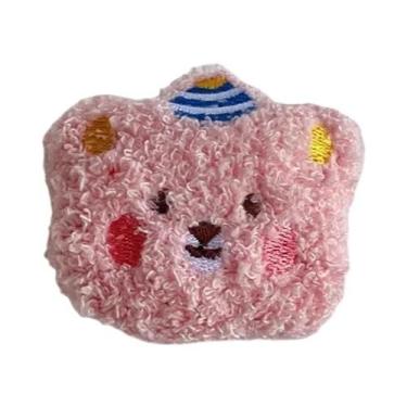 Imagem de Suporte De Celular De Pelúcia Urso Fofo Dobrável Para iPhone Samsung -