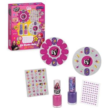 Imagem de Kit Nails Dos Rosas Emily Vick Katlen Original, Brink Model, Kit Unhas