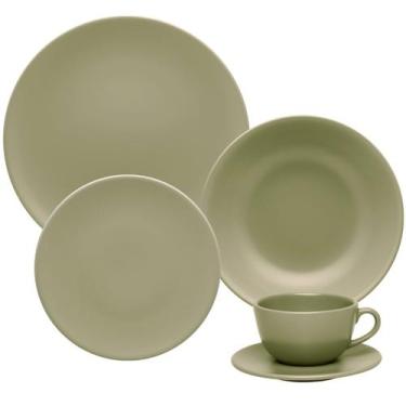 Imagem de Aparelho de Jantar de 20 Peças Unni Oliva Oxford Cerâmicas