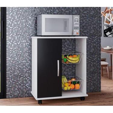 Imagem de Fruteira Balcão Ianá Cozinha com 1 Porta e Rodízios - MOVEIS PRIMUS, B