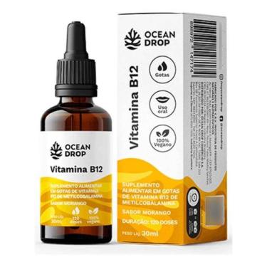 Imagem de Vitamina B12 Gotas Ocean Drop  Suplemento Líquido de B12