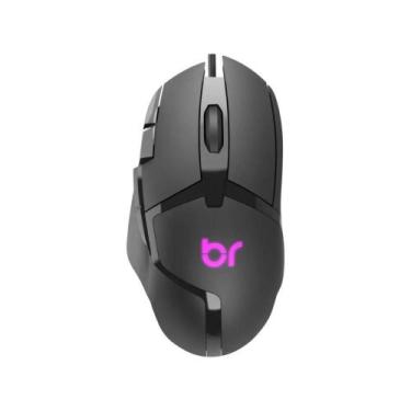 Imagem de Mouse Gamer Octane Usb 7200dpi com Led Preto Bright Mo003 Voltagem 5V 