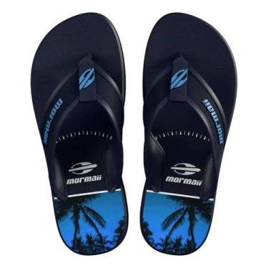 Imagem de Chinelo Mormaii Wave 3 Dedo - Masculino - Azul - 4142, Azul, 41/42