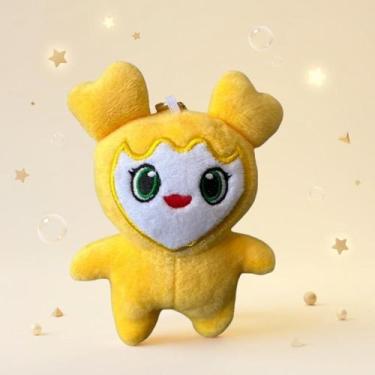 Imagem de Chaveiro de Pelúcia K-Pop TWICE Lovely Momo 10cm  Colecionável, Amarel