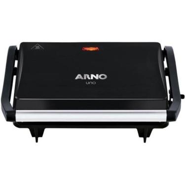 Imagem de Grill Compact Gpto com Placa Antiaderente Ajustável para Preparo Rápido de Carnes e Veg...