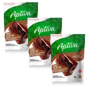 Imagem de Mistura Bolo de Chocolate Zero Açúcar Kit 3 Pacotes Apti