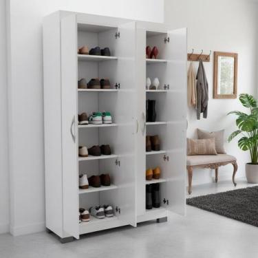 Imagem de Armário Sapateira Multiuso 2 Portas DM-580 - Ditália, Branco