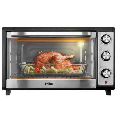 Imagem de Forno Elétrico de Bancada Philco 66 Litros PFE66BM - 1800W, Preto, 110