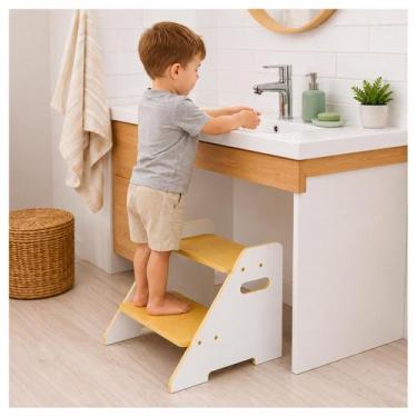 Imagem de Escada Infantil MDF Para Pia e Banheiro - Yeet